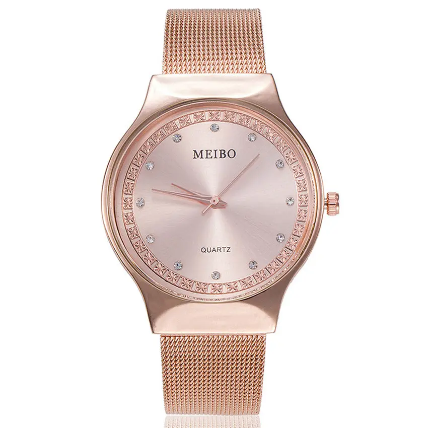 Luxury Brand Meibo Crystal Watches Women Stainless Steel Mesh Quartz Wrist Watch Bracelet Female Lady Watch relogio feminino
Luxury Brand Meibo Crystal Watches Women Stainless Steel Mesh Quartz Wrist Watch Bracelet Female Lady Watch relogio feminino