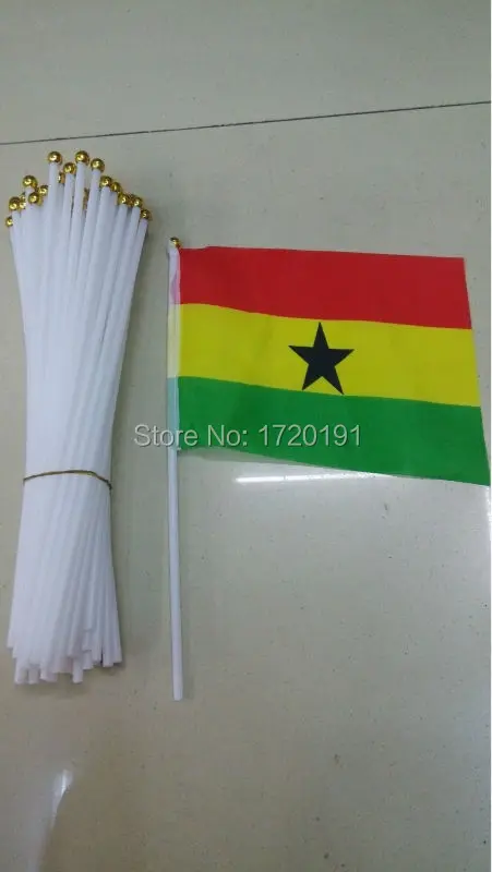 100 PCS/ lot Promotion Wholesale allSme Ghana Hand Waving National Flag 14*21cm #8 Polyester Flag
100 PCS/ lot Promotion Wholesale allSme Ghana Hand Waving National Flag 14*21cm #8 Polyester Flag