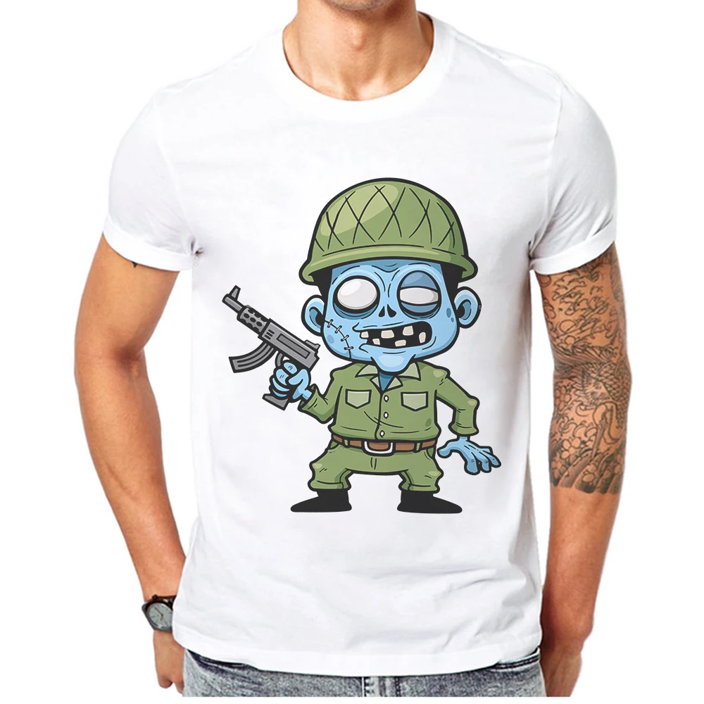 2019 Men Fashion T shirt Hipster Cartoon Zombie Printed Man Tee Shirts 100% Cotton Short Sleeve Tops Funny Soldier Mens T-Shirt
2019 Men Fashion T shirt Hipster Cartoon Zombie Printed Man Tee Shirts 100% Cotton Short Sleeve Tops Funny Soldier Mens T-Shirt