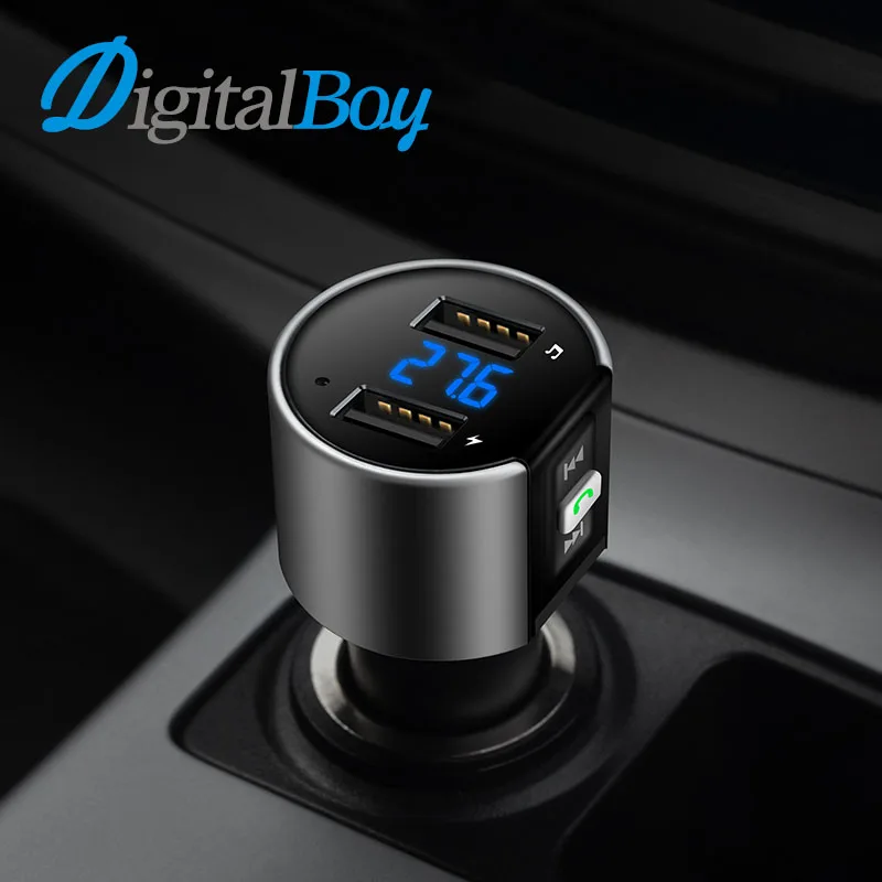 Digitalboy Bluetooth Handsfree автомобильный fm-передатчик модулятор Dual usb зарядка напряжение