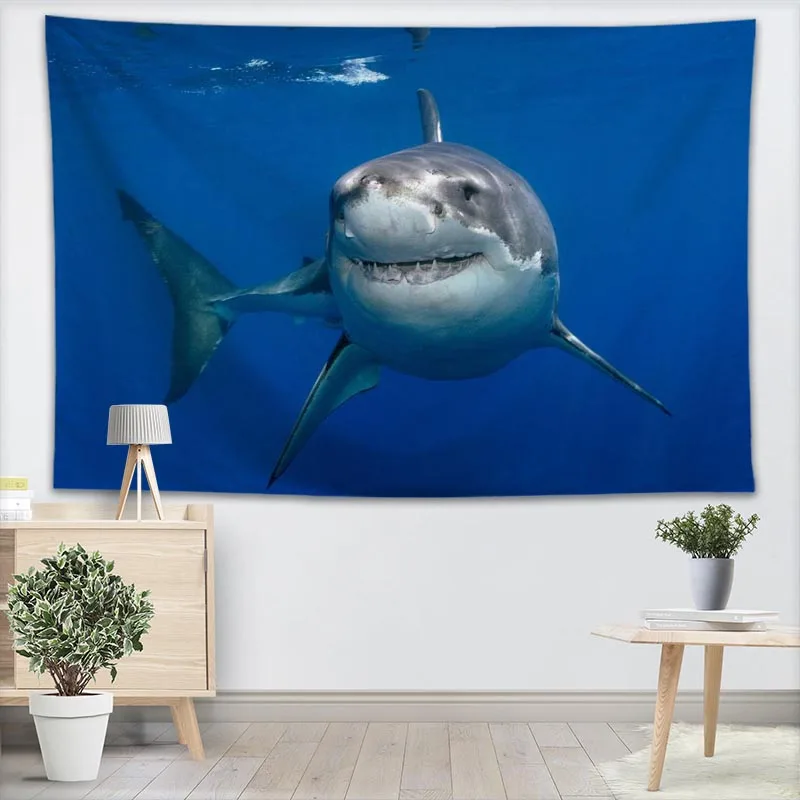 Custom Shark Coral Animal Wall Tapestry Home Decorations Wall Hanging Forest Tapestries For Bedroom130x150CM,100x150CM,140x250CM
Custom Shark Coral Animal Wall Tapestry Home Decorations Wall Hanging Forest Tapestries For Bedroom130x150CM,100x150CM,140x250CM