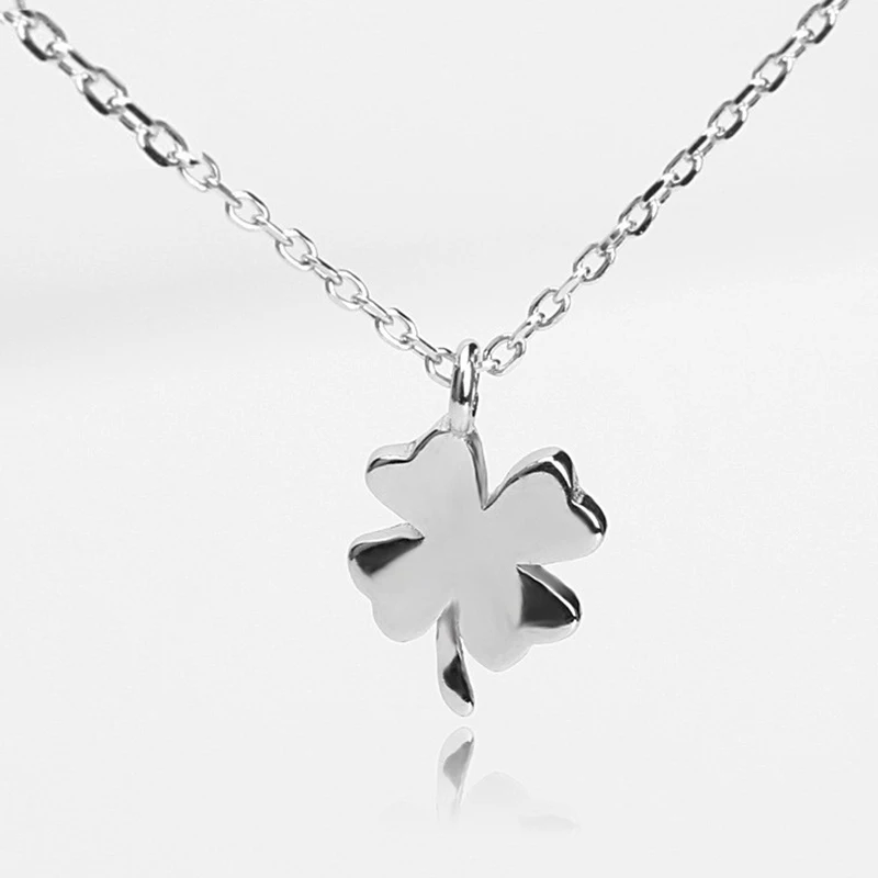 Pure 925 Sterling Silver Romantic Lucky 4 Leaves Clover Necklace Pendants Women Girls Jewelry for Gift
Pure 925 Sterling Silver Romantic Lucky 4 Leaves Clover Necklace Pendants Women Girls Jewelry for Gift