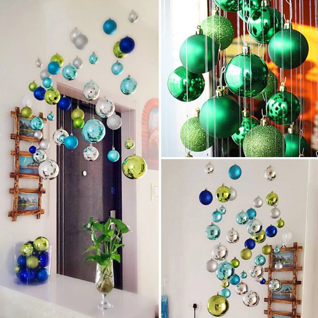 Lovely 24 PCS 4cm Modern Christmas Tree Ball Baubles Xmas Party Wedding Hanging Ornament Christmas Decoration Supplies
Lovely 24 PCS 4cm Modern Christmas Tree Ball Baubles Xmas Party Wedding Hanging Ornament Christmas Decoration Supplies