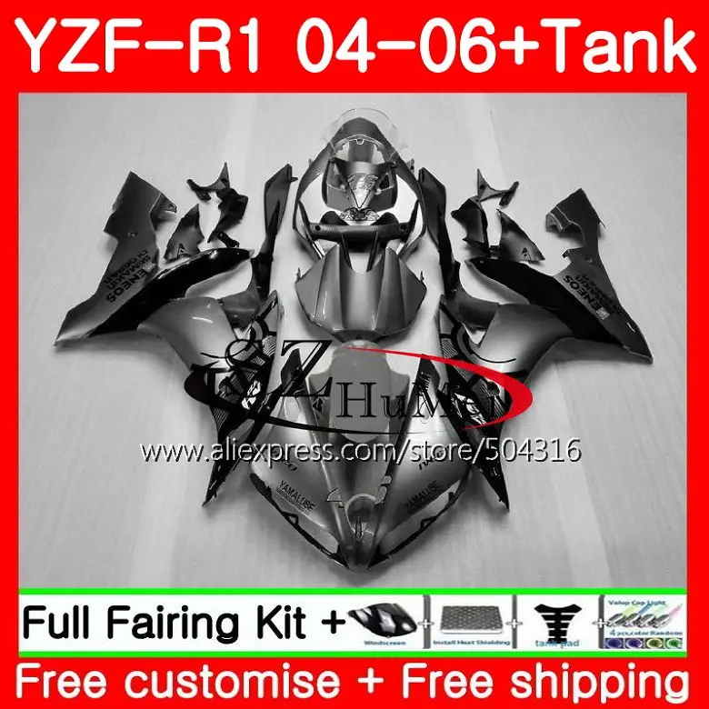 Корпус для YAMAHA YZF-1000 04 06 YZF1000 68SH18 YZFR1 04 05 06 YZF 1000 R 1 YZF R1 2004 2005 2006 Обтекатели темно-серебряный комплект
Корпус для YAMAHA YZF-1000 04 06 YZF1000 68SH18 YZFR1 04 05 06 YZF 1000 R 1 YZF R1 2004 2005 2006 Обтекатели темно-серебряный комплект