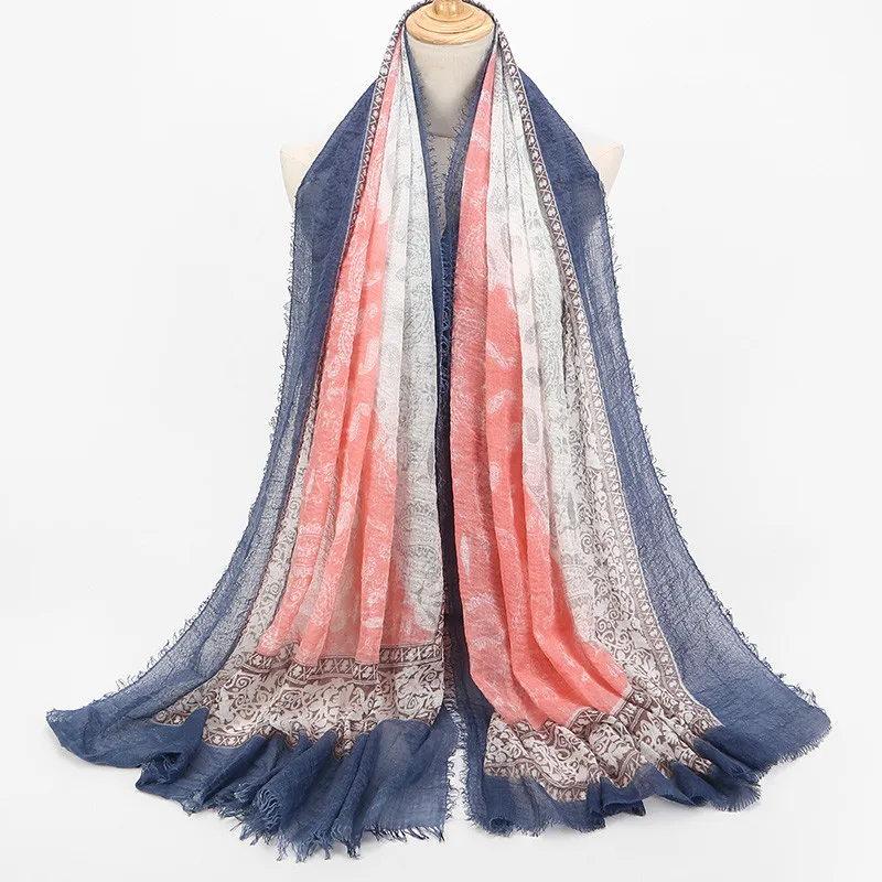 Фото Роскошный винтажный большой шелковый шарф шаль для дам женская - купить