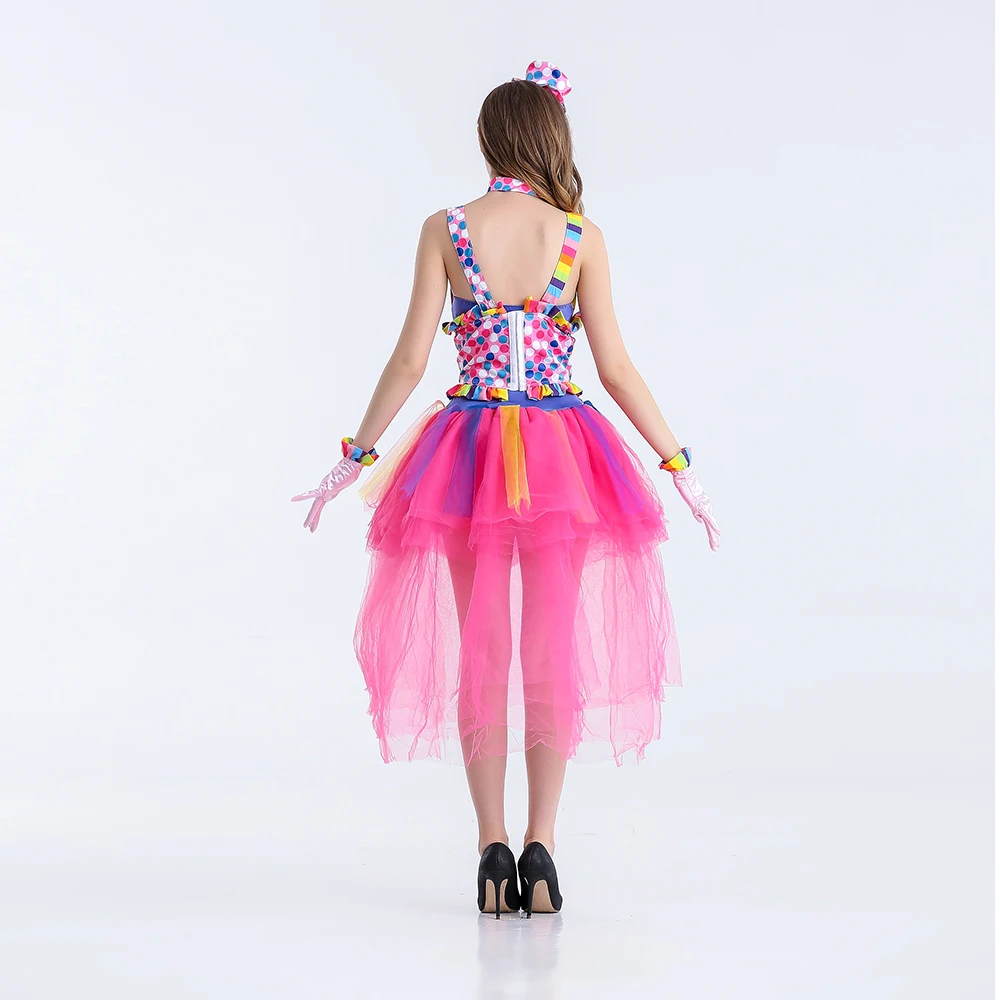 Classic Carnival Costumes Candy Color Adult Female Circus Clown Costume Naughty Harlequin Uniform Fancy Dress Cosplay for women
Classic Carnival Costumes Candy Color Adult Female Circus Clown Costume Naughty Harlequin Uniform Fancy Dress Cosplay for women