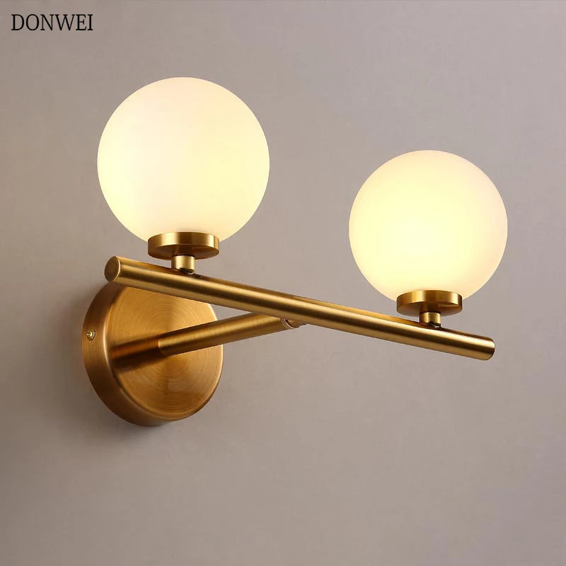 Modern LED Wall Lamp Nordic Acrylic ball bedside light for corridor Bedroom creative wall lamp Indoor Wall Sconces AC85-265V
Modern LED Wall Lamp Nordic Acrylic ball bedside light for corridor Bedroom creative wall lamp Indoor Wall Sconces AC85-265V