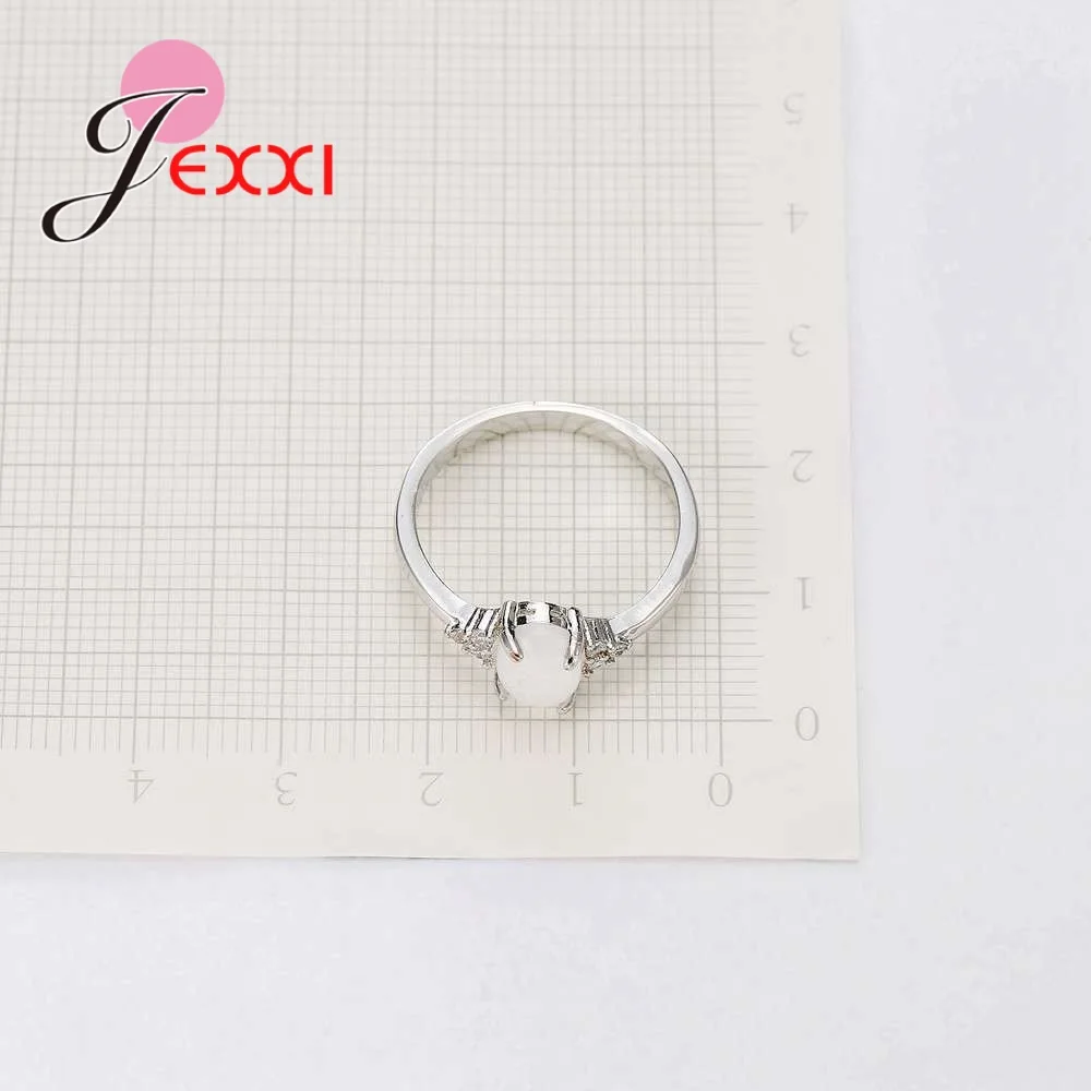 Fashion Romantic Women Finger Rings 925 Sterling Silver Accessories Beautiful Wedding /Engagement Jewelry Woth Opal Stone
Fashion Romantic Women Finger Rings 925 Sterling Silver Accessories Beautiful Wedding /Engagement Jewelry Woth Opal Stone