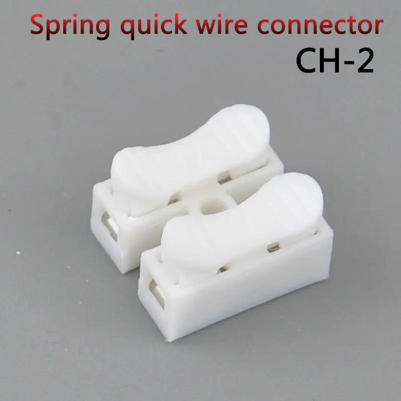 10PCS CH-2 Press type 2 pin spring quick cable connector wire connector terminal
10PCS CH-2 Press type 2 pin spring quick cable connector wire connector terminal