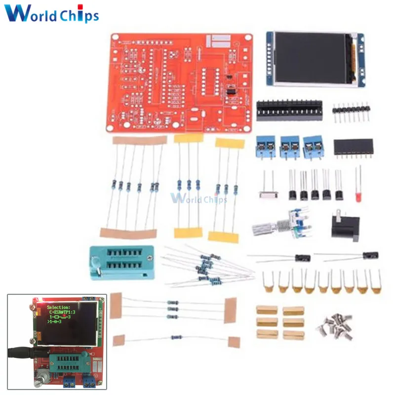 TFT GM328 Mega328 Transistor Tester LCR meter Square wave Signal Generator DIY Kit
TFT GM328 Mega328 Transistor Tester LCR meter Square wave Signal Generator DIY Kit