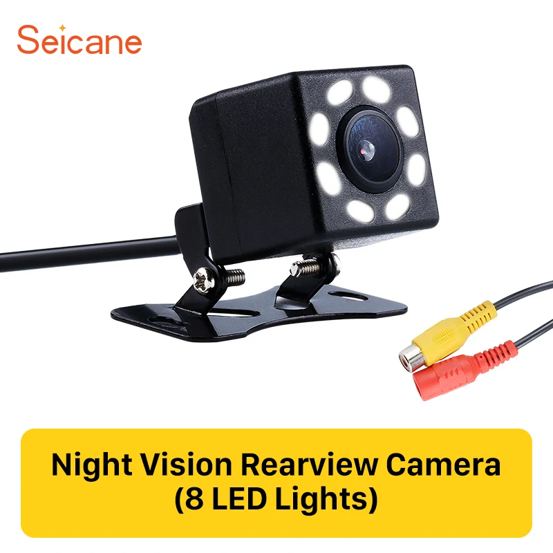 

Seicane Plastic 648*488 pixels wire HD Car Rearview Camera Reverse Parking Backup Monitor Kit CCD CMOS with 8 LED Display