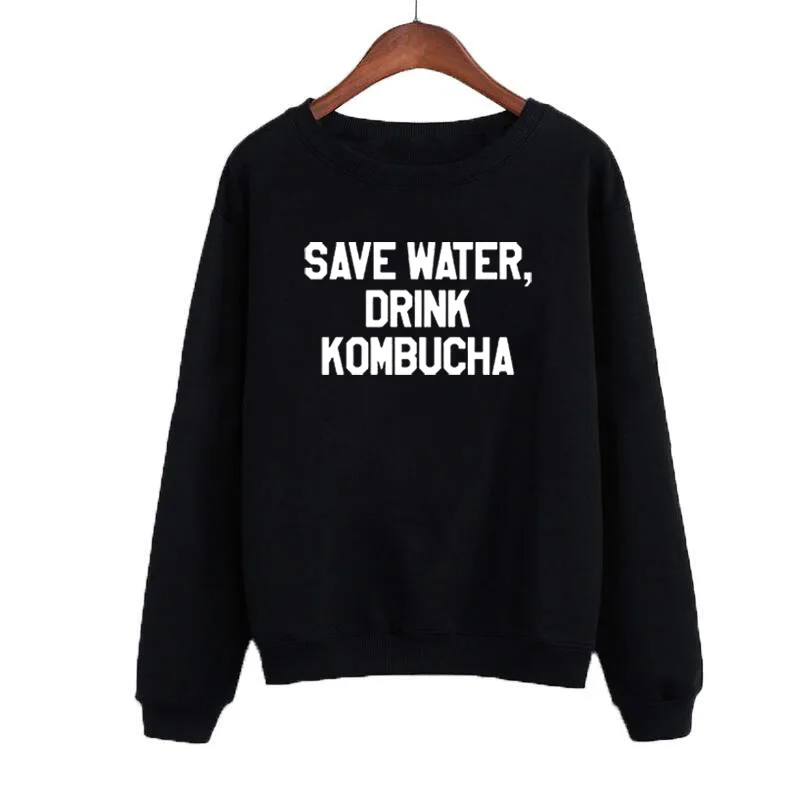 Save Water Drink Kombucha Fashion Graphic Teen Sweatshirt Womans Round Neck Pullover Hoodie Tops Black White
Save Water Drink Kombucha Fashion Graphic Teen Sweatshirt Womans Round Neck Pullover Hoodie Tops Black White