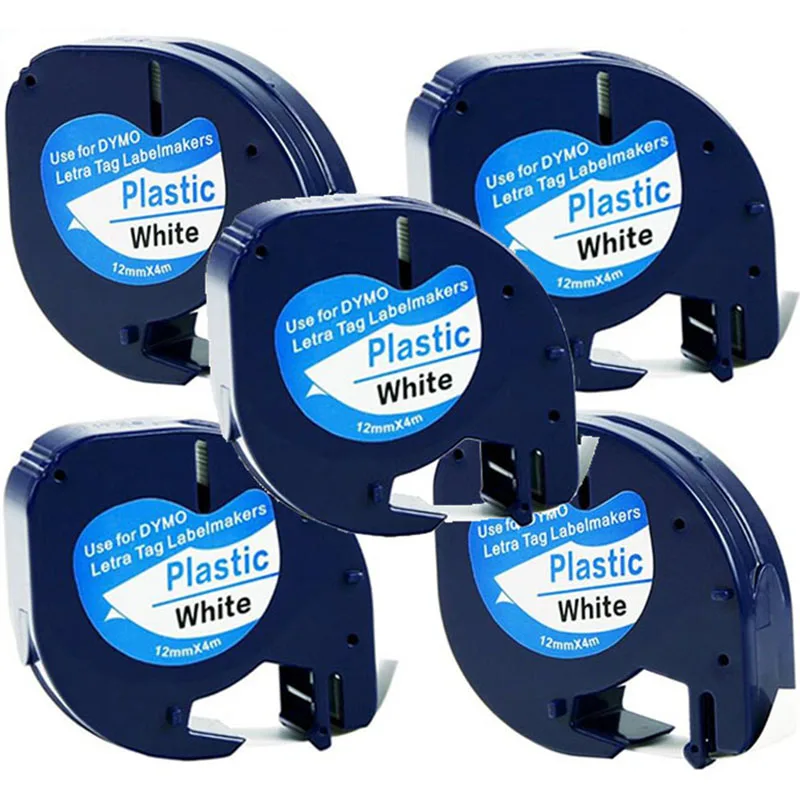 5PK Free shipping Dymo LT plastic 91201 12mm x 4m 1/2" W X 13' L for dymo Letratag label
5PK Free shipping Dymo LT plastic 91201 12mm x 4m 1/2" W X 13' L for dymo Letratag label