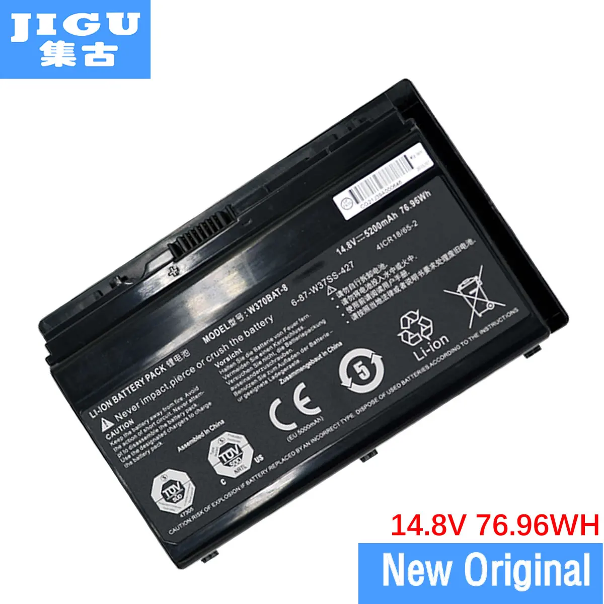 JIGU Laptop Battery W370BAT-3 W370BAT-8 FOR CLEVO K660E W350ETQ W350STQ W370ST XMG A503 A504 P2742 P2742G FOR Sager 7358
JIGU Laptop Battery W370BAT-3 W370BAT-8 FOR CLEVO K660E W350ETQ W350STQ W370ST XMG A503 A504 P2742 P2742G FOR Sager 7358