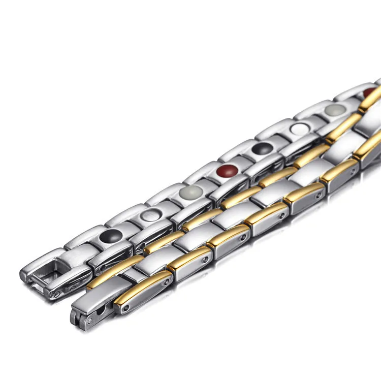 Fashion Women's Stainless Steel Room Magnet Four-a Bracelet Magnet Germanium Anion Bracelet
Fashion Women's Stainless Steel Room Magnet Four-a Bracelet Magnet Germanium Anion Bracelet