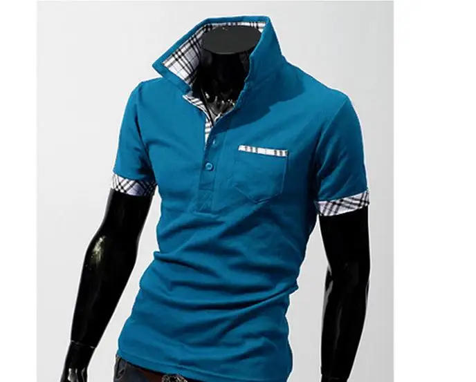 8 Color M-2XL Men T-shirt British Institute Of Wind Casual Plaid Stitching T-shirt European And American Fashion Wild T-shirts
8 Color M-2XL Men T-shirt British Institute Of Wind Casual Plaid Stitching T-shirt European And American Fashion Wild T-shirts