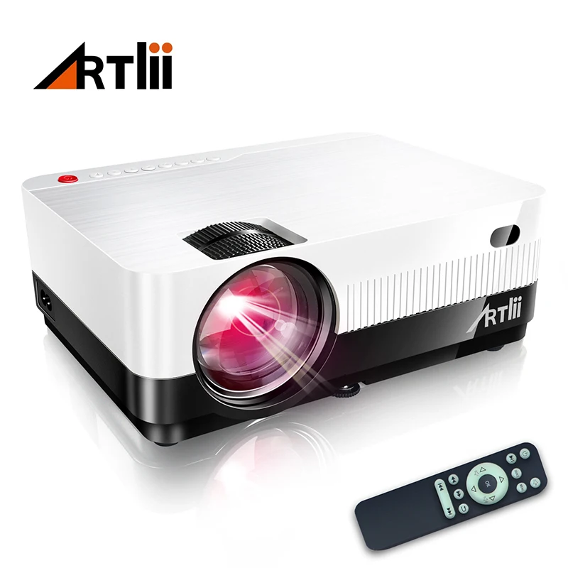 Artlii HD проектор 720P для домашнего Кино LED Мультимедиа фокус Бимер подходит фильм