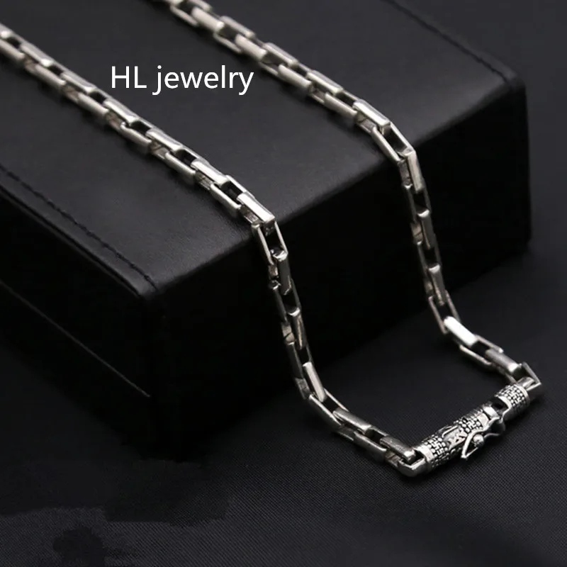 Ожерелье из серебра 100% пробы толщиной 5 мм 70 см|necklace 5mm|sterling silver necklace925 sterling necklace |