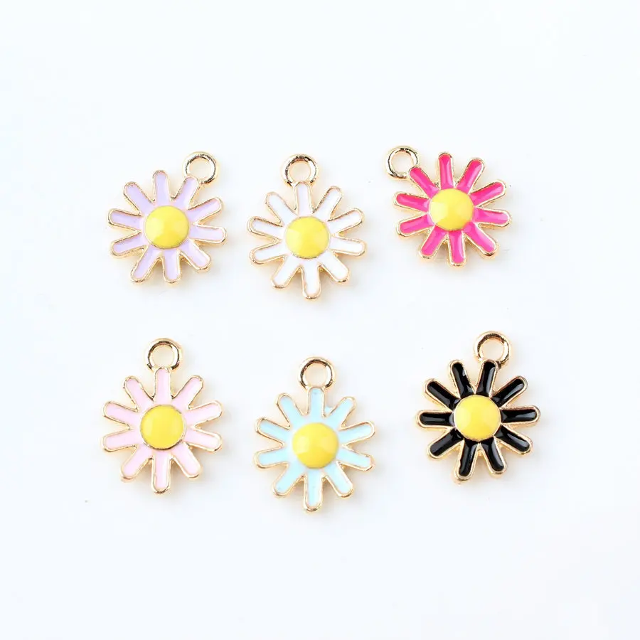 Elegant Yellow White Daisies Flower Pendant Sunflower Gold Enamel Charms DIY For Handmade Jewelry Accessories Necklace Bracelets
Elegant Yellow White Daisies Flower Pendant Sunflower Gold Enamel Charms DIY For Handmade Jewelry Accessories Necklace Bracelets