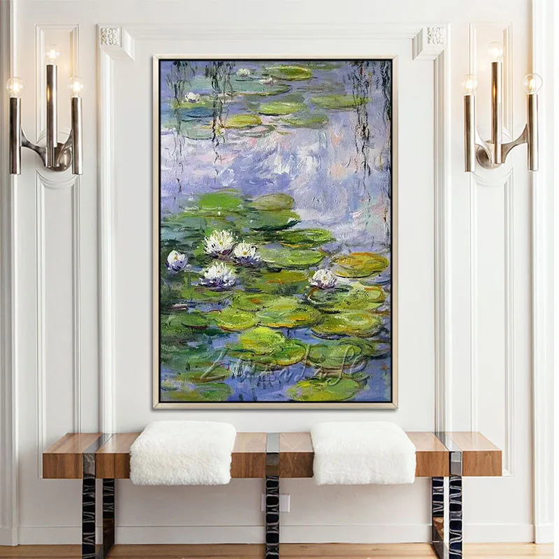 Claude Monet oil painting canvas painting lotus painting Wall art wall Pictures for Living room home decor caudros decoracion14
Claude Monet oil painting canvas painting lotus painting Wall art wall Pictures for Living room home decor caudros decoracion14
