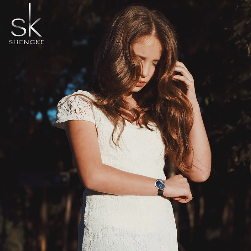 Часы наручные SK женские кварцевые модные ультратонкие брендовые роскошные