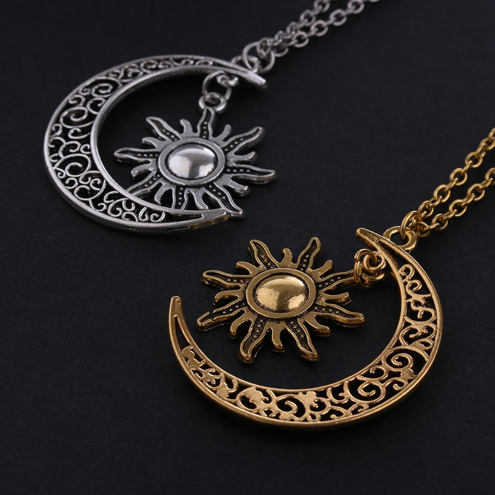 Women Fashion Moon And Sun Crescent Pendant Necklace Retro Vintage Long Sweater Chain Unisex Jewelry Gifts Silver Bronze
Women Fashion Moon And Sun Crescent Pendant Necklace Retro Vintage Long Sweater Chain Unisex Jewelry Gifts Silver Bronze