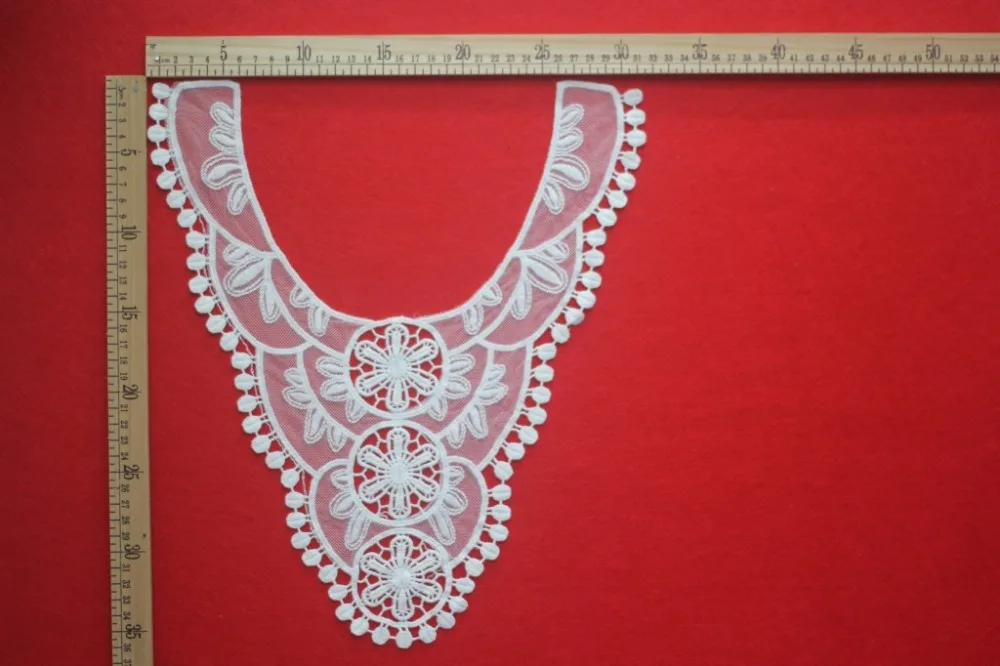Cotton Embroidered Lace Applique Sewing Patch for Collar Bridal Dress Lace Collar Sewing Craft Neckline Trimming Decoration
Cotton Embroidered Lace Applique Sewing Patch for Collar Bridal Dress Lace Collar Sewing Craft Neckline Trimming Decoration