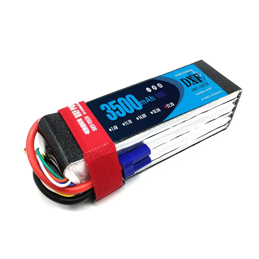 DXF RC Lipo Battery 6S 22.2V 3500mAh 60C Max120C For RC Helicopters CAR Li-polymer Battery Drone FPV AKKU RC Car Boat
DXF RC Lipo Battery 6S 22.2V 3500mAh 60C Max120C For RC Helicopters CAR Li-polymer Battery Drone FPV AKKU RC Car Boat