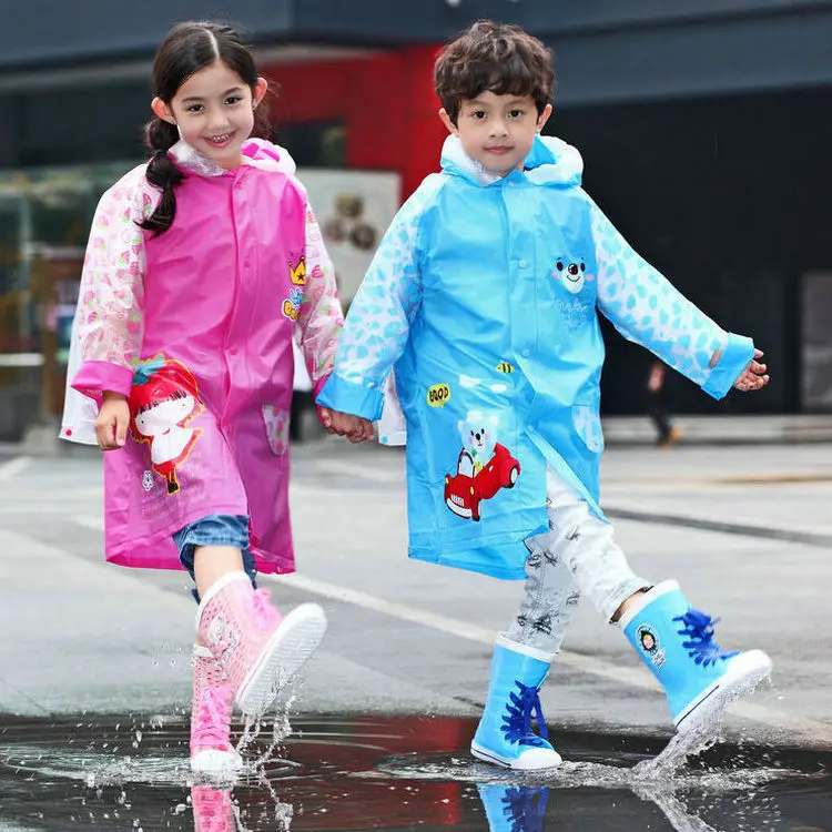 Safety Reflective Design Children's Raincoat With School Bag Place Thick Inflatable Fashion Waterproof Raincoat
Safety Reflective Design Children's Raincoat With School Bag Place Thick Inflatable Fashion Waterproof Raincoat