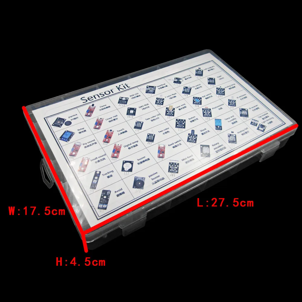 

37 IN 1 SENSOR KITS FOR HIGH-QUALITY For Starters new (Works with Official for Boards)with box D
