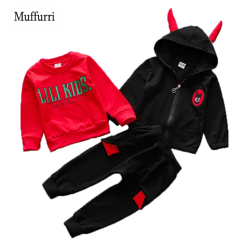 Spring Autumn Boys Girls Hoodies Children Set 3pcs Baby Suit Long Sleeves Pullover Shirt and Coat& Pants for Kids Clothes Set
Spring Autumn Boys Girls Hoodies Children Set 3pcs Baby Suit Long Sleeves Pullover Shirt and Coat& Pants for Kids Clothes Set