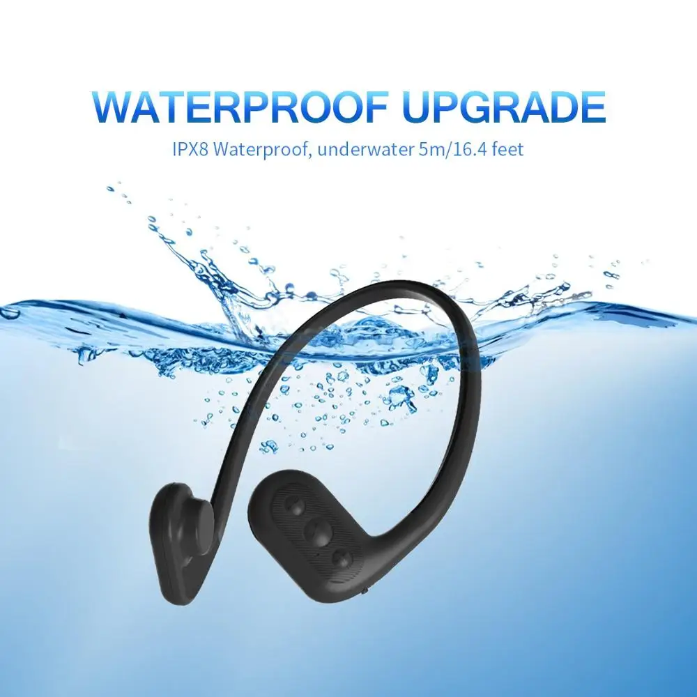 Tayogo IPX8 костная проводимость 100% водонепроницаемый MP3 плеер наушники под водой с