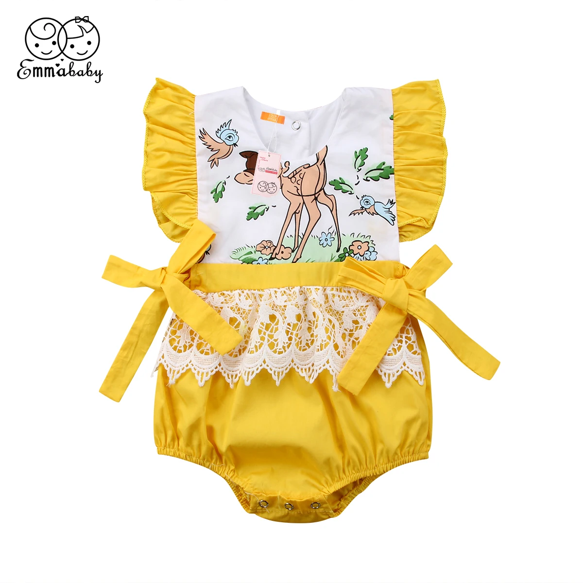 Emmababy летний цельный кружевной комбинезон для новорожденных девочек с изображением сказочного оленя без рукавов, Боди женское 0-24 месяцев
Emmababy летний цельный кружевной комбинезон для новорожденных девочек с изображением сказочного оленя без рукавов, Боди женское 0-24 месяцев