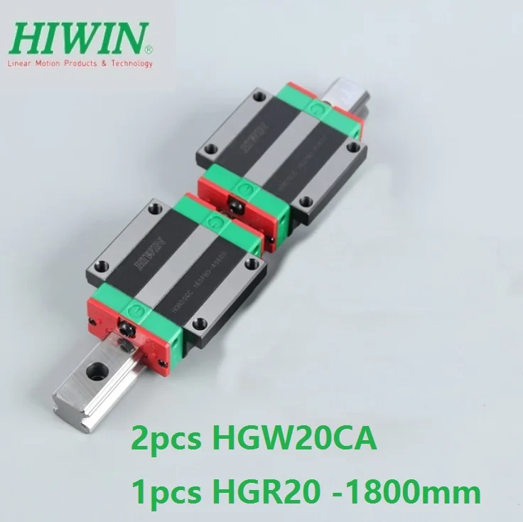 

1pcs 100% original Hiwin linear guide rail HGR20 -L 1800mm + 2pcs HGW20CA HGW20CC flange carriage block for cnc