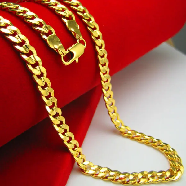 Classic Cuban Link Chain Necklace Yellow Gold Filled Fashion Mens Womens Jewelry Hip Hop Perfect Accessories Party Gift
Classic Cuban Link Chain Necklace Yellow Gold Filled Fashion Mens Womens Jewelry Hip Hop Perfect Accessories Party Gift