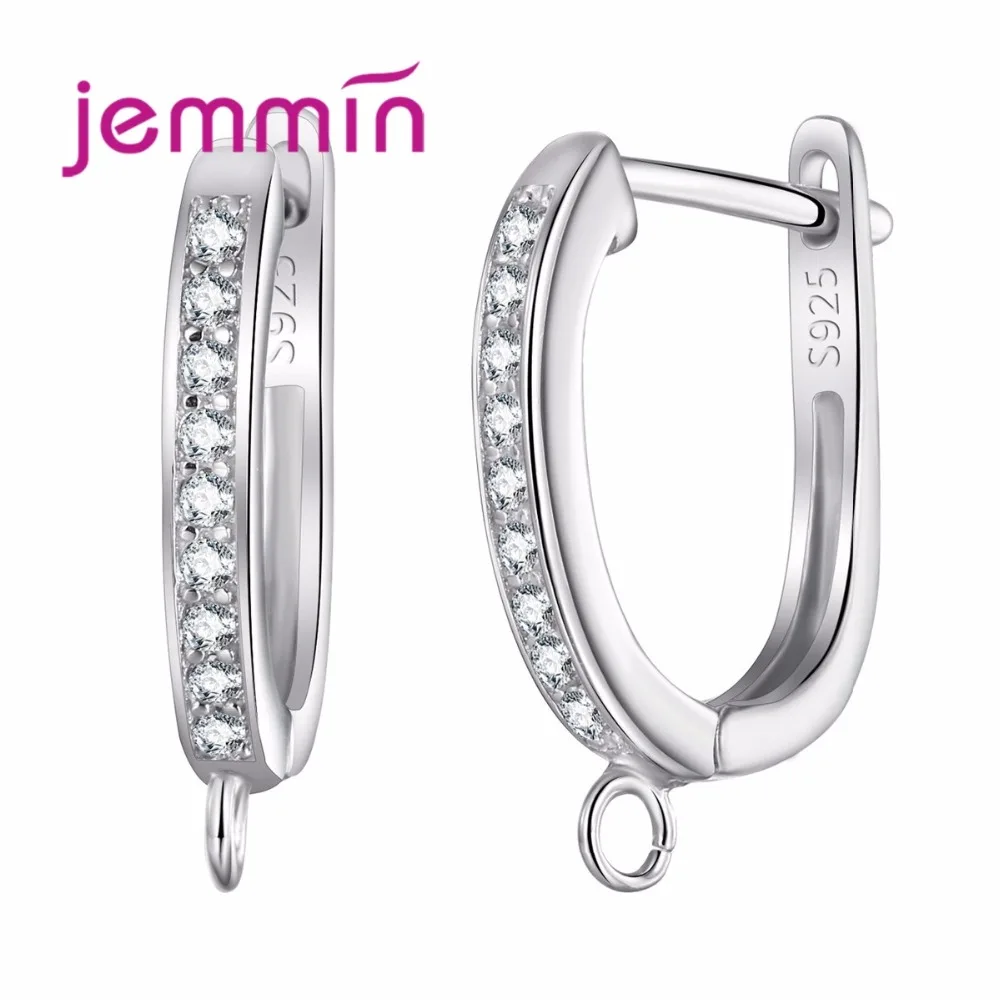 925 Sterling Silver Earrings Fashion CZ Jewelry Romantic Earrings Hoops 5 Pairs/Lot For Women DIY Jewelry Findings
925 Sterling Silver Earrings Fashion CZ Jewelry Romantic Earrings Hoops 5 Pairs/Lot For Women DIY Jewelry Findings