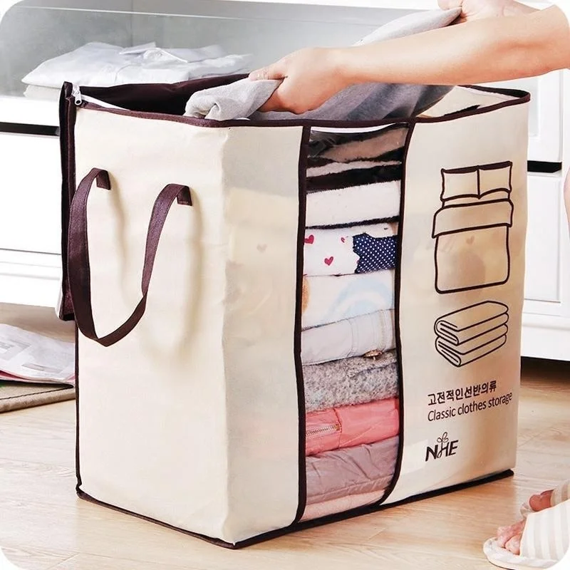 New Non-woven Portable Clothes Storage Bag Organizer 45.5*51*29cm Folding Closet Organizer For Pillow Quilt Blanket Bedding
New Non-woven Portable Clothes Storage Bag Organizer 45.5*51*29cm Folding Closet Organizer For Pillow Quilt Blanket Bedding