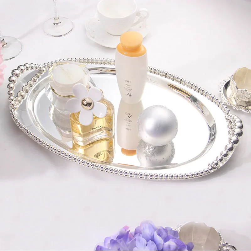 17" Oval Silver Cake Plate Metal Dessert Tray Fruit Plate Candy Dish Kitchen Storage Tray Wedding Cake Decorative
17" Oval Silver Cake Plate Metal Dessert Tray Fruit Plate Candy Dish Kitchen Storage Tray Wedding Cake Decorative