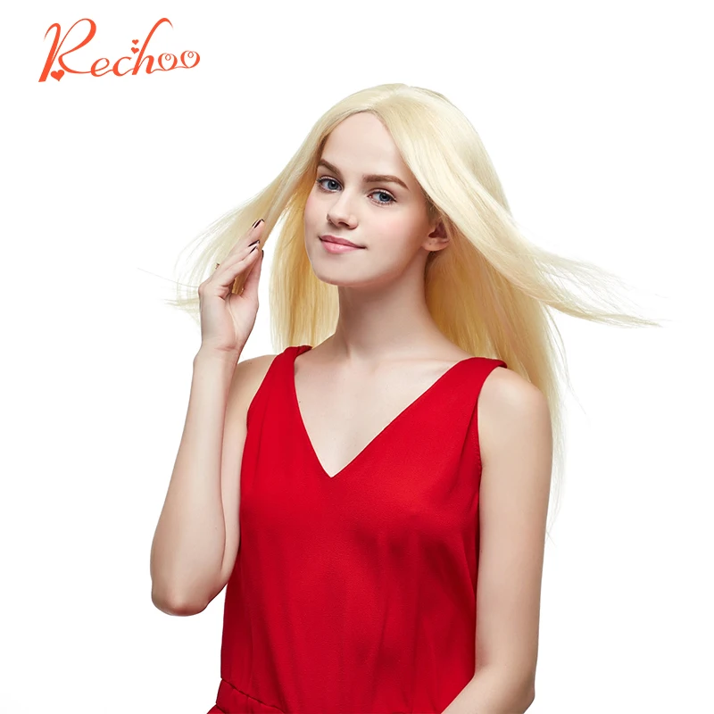 Rechoo Straight Brazilian Machine Made Remy 100% Human Hair Blonde Color 613 Full Head Set Clip In Hair Extensions 16"18"22"24""
Rechoo Straight Brazilian Machine Made Remy 100% Human Hair Blonde Color 613 Full Head Set Clip In Hair Extensions 16"18"22"24""