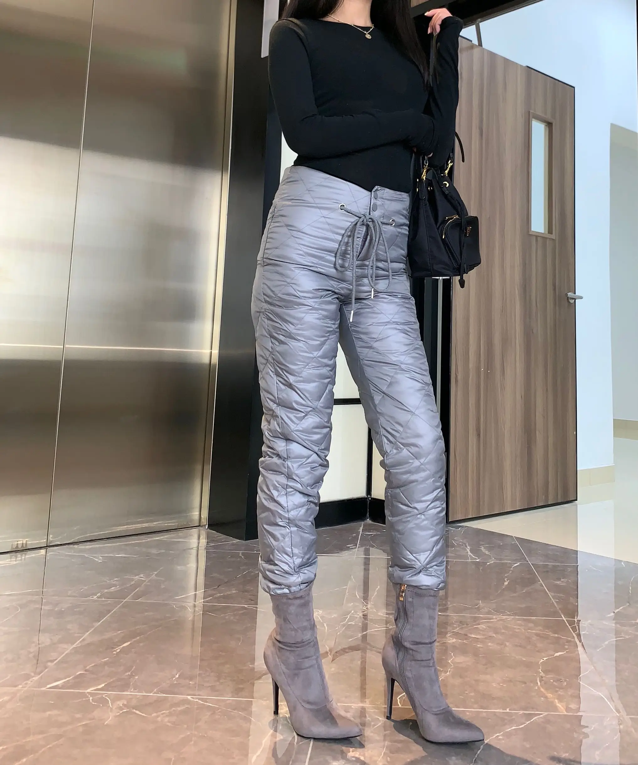 Vadim Sweatpants Time-limited Top Cotton Winter Warmth Europe And The Street Zipper Slim Duck Down Thick Pants Trousers Women
Vadim Sweatpants Time-limited Top Cotton Winter Warmth Europe And The Street Zipper Slim Duck Down Thick Pants Trousers Women