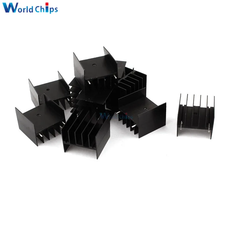10 шт. алюминиевые радиаторы 30x30x25 мм|heatsink black|heatsink icheatsink cooler |