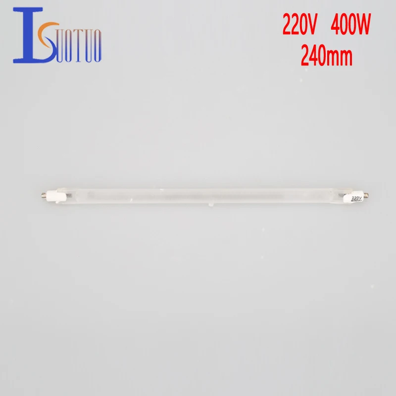 240mm 220V 400W Vacuum Halogen Tube IR Radiation Quartz Lamp Infrared Halogen Tube Directional
240mm 220V 400W Vacuum Halogen Tube IR Radiation Quartz Lamp Infrared Halogen Tube Directional