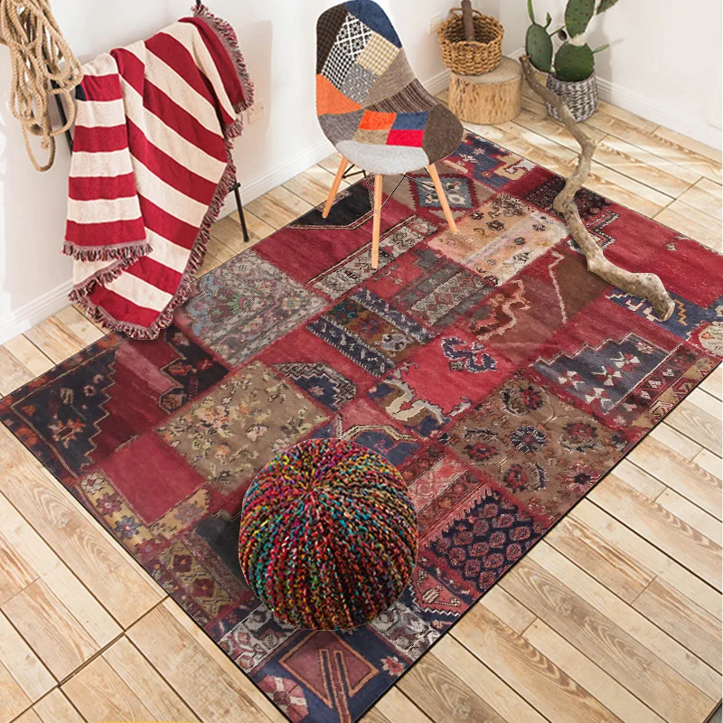 Vintage ethnic style Anti-Skid Jacquard Carpet for Living Room Bedroom Floor Mat Floral Absorbent Non-Slip Home Decor Area Rugs
Vintage ethnic style Anti-Skid Jacquard Carpet for Living Room Bedroom Floor Mat Floral Absorbent Non-Slip Home Decor Area Rugs
