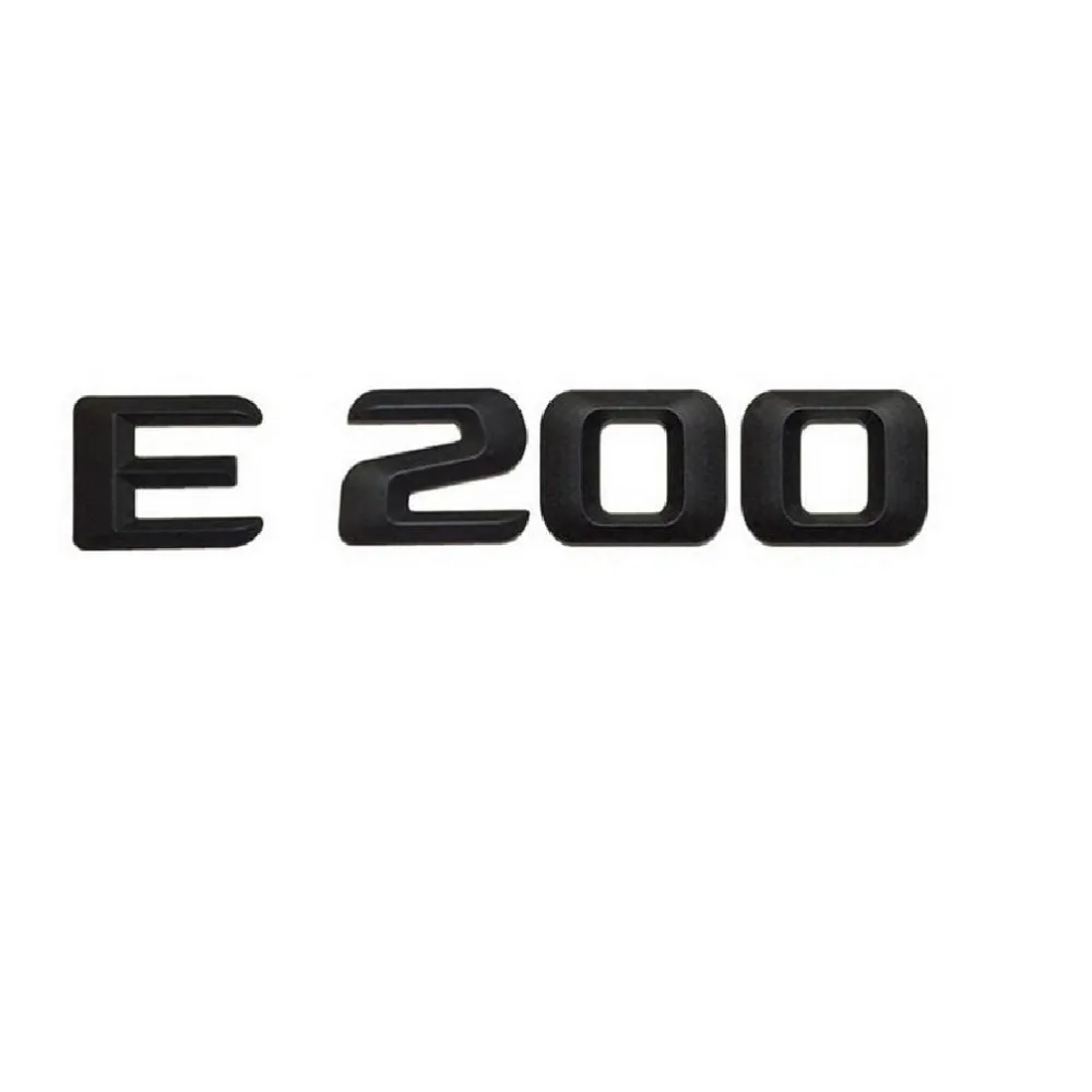 Matt Black " E 200 " Car Trunk Rear Letters Word Badge Emblem Letter Number Decal Sticker for Mercedes Benz E Class E200
Matt Black " E 200 " Car Trunk Rear Letters Word Badge Emblem Letter Number Decal Sticker for Mercedes Benz E Class E200