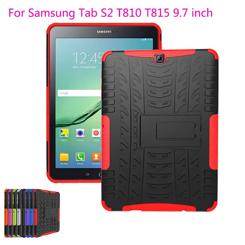 Армированный чехол для Samsung Galaxy Tab S2 9 7 с подставкой силиконовый Жесткий T815 T810 T813N |