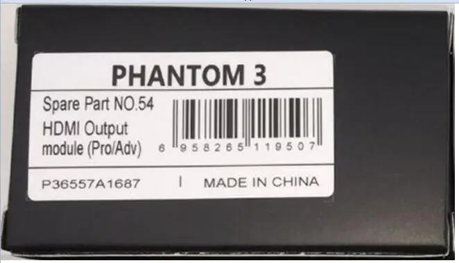 DJI HDMI Output Module For DJI Phantom 4 And DJI Phantom 3 Professional/Advanced
DJI HDMI Output Module For DJI Phantom 4 And DJI Phantom 3 Professional/Advanced