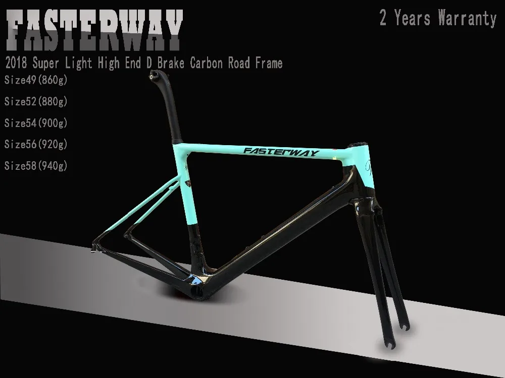 celeste blue with black FASTERWAY classic carbon road frameset UD weave carbon bike frame:Frameset+Seatpost+Fork+Clamp+Headset
celeste blue with black FASTERWAY classic carbon road frameset UD weave carbon bike frame:Frameset+Seatpost+Fork+Clamp+Headset