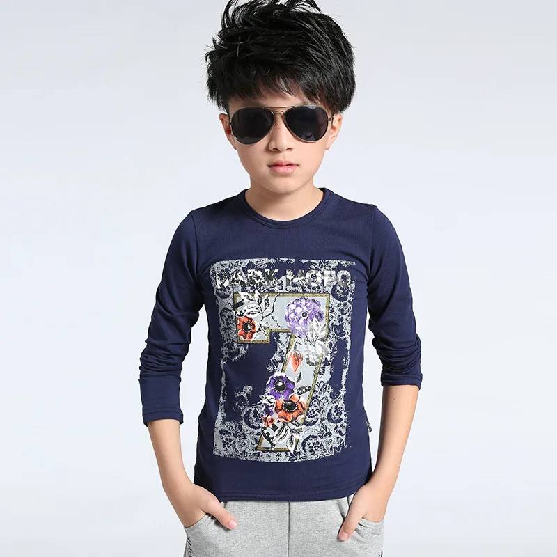 Cotton Big Boy Long Sleeves Children's T-Shirts For Boys Tops Tee Seven Flowers Printed T Shirts Kids Children Clothes 6-16Y
Cotton Big Boy Long Sleeves Children's T-Shirts For Boys Tops Tee Seven Flowers Printed T Shirts Kids Children Clothes 6-16Y
