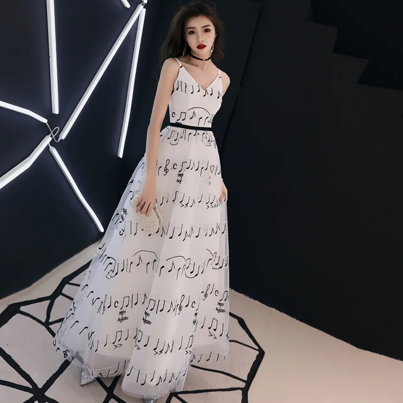 2019 New Celebrity Evening Gown Long Sling V - neck Temperament Dress Party Little Dress Dress Lady Party White
2019 New Celebrity Evening Gown Long Sling V - neck Temperament Dress Party Little Dress Dress Lady Party White