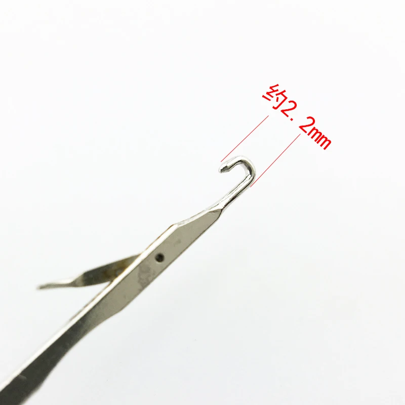 Короткий деревянный крюк с защелкой иголка для наращивания волос 5